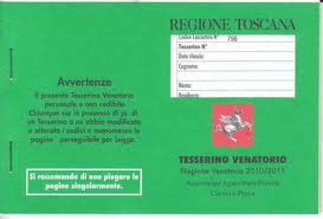 Consegna Tesserini Venatori